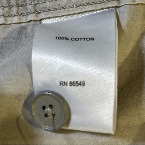 Tommy Bahama Womens Relax Cargo Capri Size 12 Drawstring Hem Pockets 100% Cotton - Picture 7 of 10